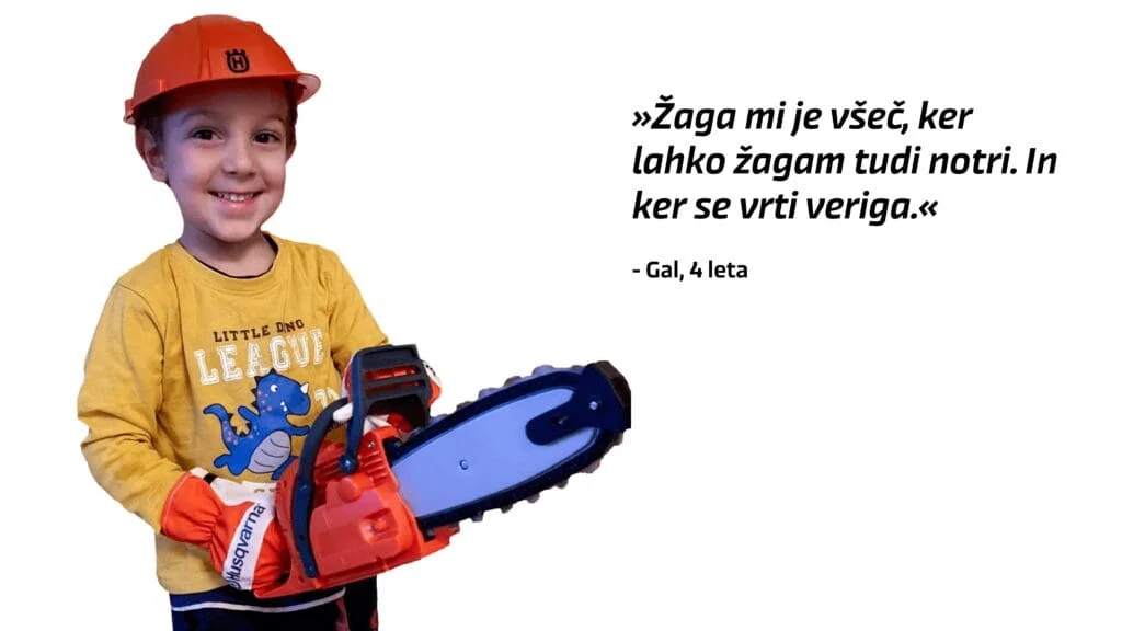 Strokovno mnenje otrok o igračah Husqvarna