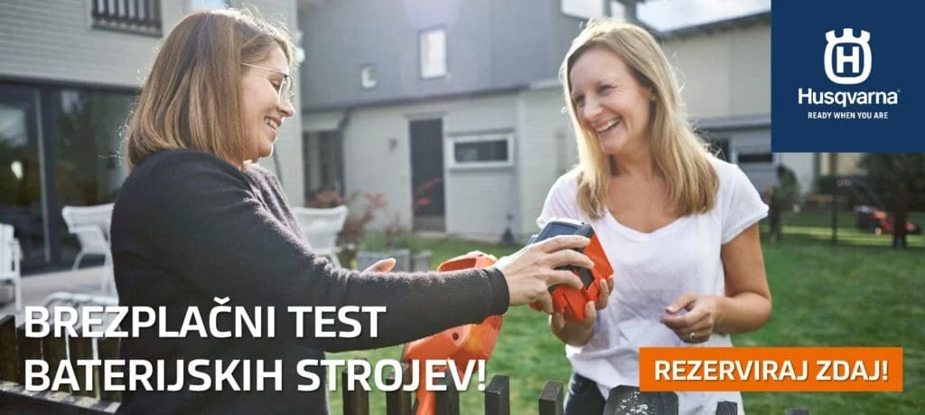 Testirajte baterijske stroje Husqvarna