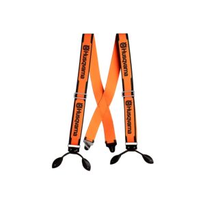 Naramnice z usnjenimi zankami Husqvarna